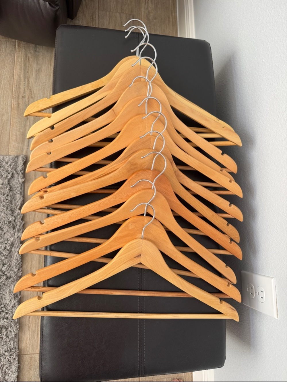 Wooden Suit Hanger Set of 12